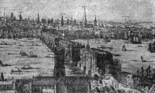 Вид Лондона. С картины 1616 года